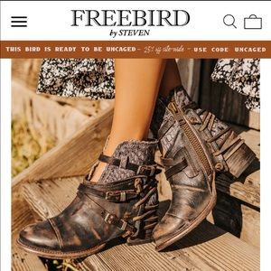 Freebird hand crafted leather booties